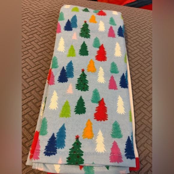 Festive Merry Christmas and Christmas Tree Kitchen Towels - 2 towels included. - Picture 2 of 4